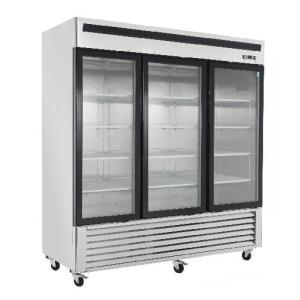 Bancool Upright Glass Door Freezer – Stainless – Triple Doors – 75 cu ft