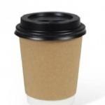 Kraft Paper Cup Lid 4 oz × 1000 – Carton