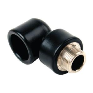 KTP PPR Elbow with Male Insert Black