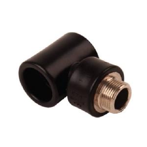 KTP PPR Tee with Male Insert Black